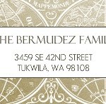 Antique Map Adress Label Antique Map Adress Label