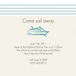 Cruise Themed Party Invitation