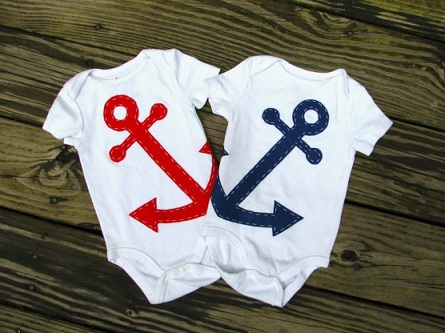Nautical Baby Onsies