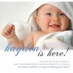 Sweet and Simple Photo Birth Announcement Sweet and Simple Photo Birth Announcement