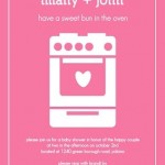 Pink Bun In The Over Baby Shower Invitation Pink Bun In The Over Baby Shower Invitation