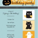 Cute Halloween Animals Halloween Birthday Party Invitation Cute Halloween Animals Halloween Birthday Party Invitation