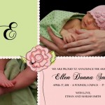 Baby Rose Girl Baby Announcement