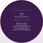 Elegant Purple Floral Wedding Announcement_back Elegant Purple Floral Wedding Announcement_back