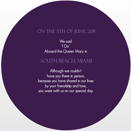 Elegant Purple Floral Wedding Announcement_back Elegant Purple Floral Wedding Announcement_back
