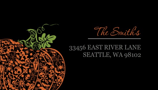 Fancy Pumpkin Address Label