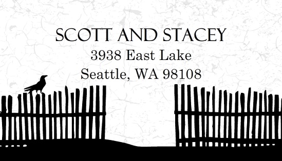 Haunted House Address Label