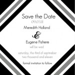 Modern Stripe (Set) Wedding Save The Date Modern Stripe (Set) Wedding Save The Date