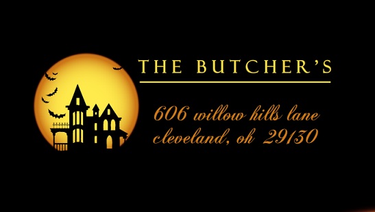 Nightmare On Our Street Address Label