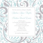 Silver And Blue Swirls Wedding Invitehttp://www.purpletrail.com/invitations-cards/389349
