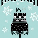 Holiday Cake Birthday Party Invite Holiday Cake Birthday Party Invite