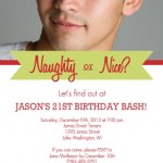 Naughty Or Nice Holiday 21st Birthday Party Invite Naughty Or Nice Holiday 21st Birthday Party Invite