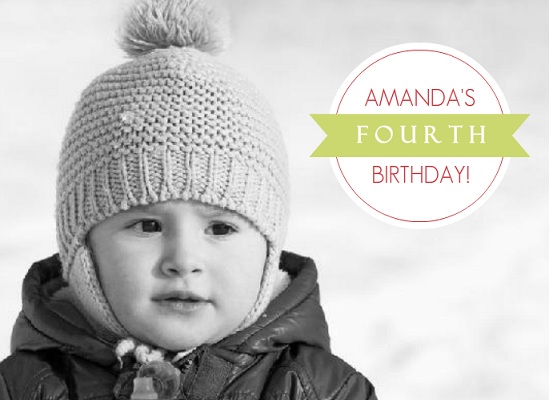 Sweet And Simple Kids Holiday Birthday Invitation Sweet And Simple Kids Holiday Birthday Invitation