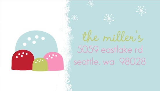 Candyland Gingerbread House (Set) Address Label