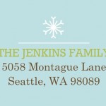 Christmas Snowflakes (Set) Address Label