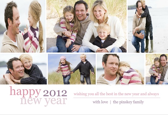 Family Photo New Year Card Family Photo New Year Card