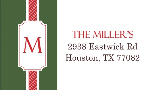 Traditional Holiday Wrapping (Set) Address Label