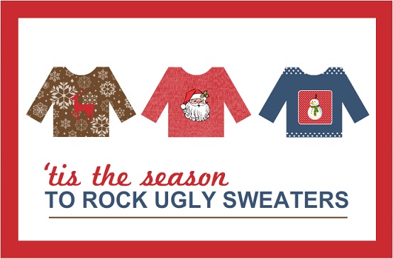 Ugly Sweater Trio Holiday Party Invitation Ugly Sweater Trio Holiday Party Invitation