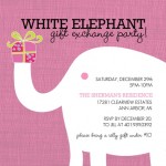 White Elephant Holiday Party Invitation White Elephant Holiday Party Invitation