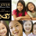 Black And Gold Dragon Photo Chinese New Years Card