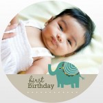Elephant First Birthday Party Invite Elephant First Birthday Party Invite