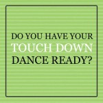 Green Touchdown Dance Football Party Invitation