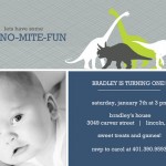 Navy And Gray Dinosaur 1st Birthday Invitation Navy And Gray Dinosaur 1st Birthday Invitation