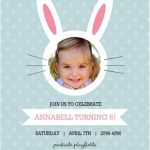 A Very Hoppy Birthday Easter Party Invitation