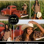 Circle Frame (Set) Graduation Announcement