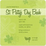 Lucky Clover Square Texture Invite