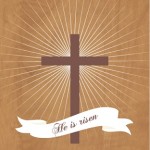 New Beginning Cross With Banner Easter Card