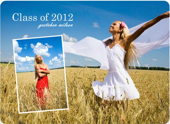 Overlapping Photo Graduation Announcement