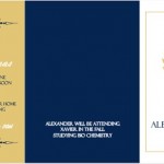 Navy And Gold Seal Graduation Invitation