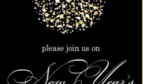 Gold and Black New Years Invitation Gold and Black New Years Invitation