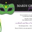 Decorative Mask Mardi Gras Invitation